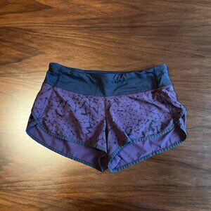 lululemon athletica Purple and Black Athletic Shorts